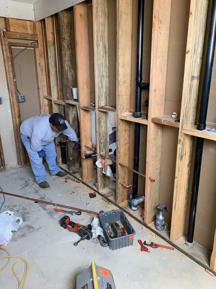 Commercial rough-in plumbing for Gas Line Repair in Sugar Creek